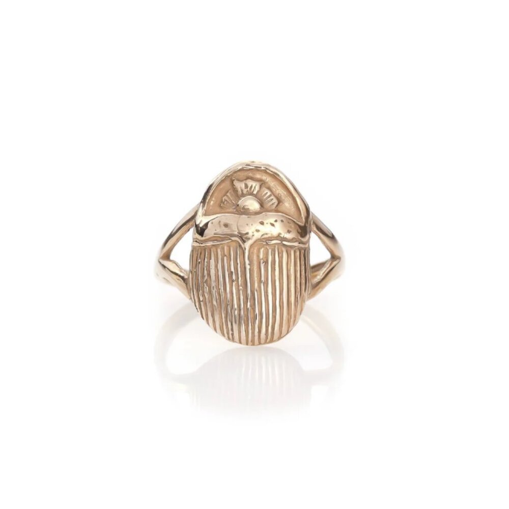 Catori Life Scarab Ring in Bronze - 9